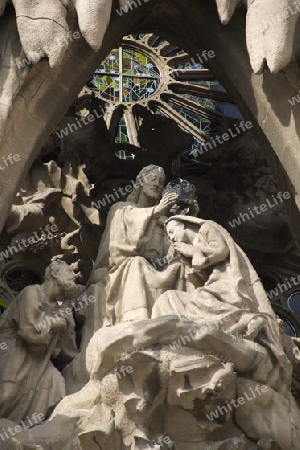 Barcelona - Sagrada la Familia - Detail - Marienkr?nung