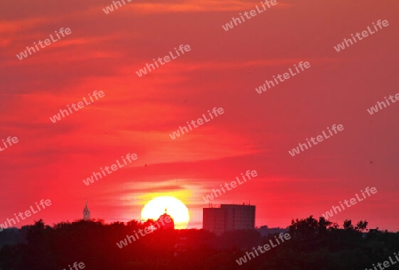Sonnenuntergang der Zukunft in Potsdam
