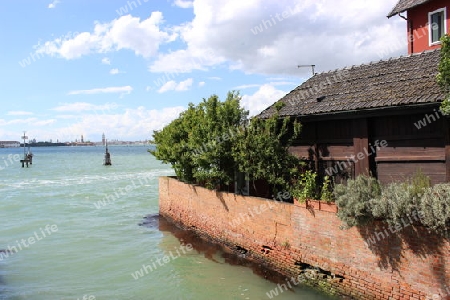 Holzhaus an der Lagune von Venedig, Lido di Venezia