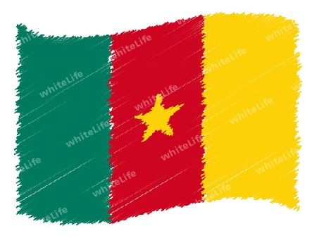Cameroon -The beloved country as a symbolic representation as heart - Das geliebte Land als symbolische Darstellung als Herz