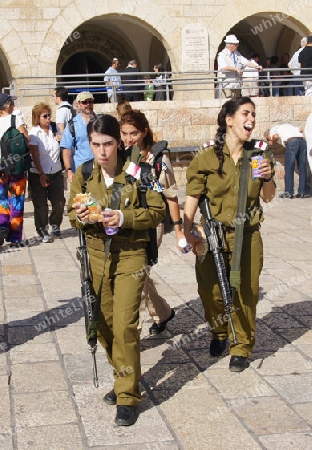 Soldatinnen in Jerusalem