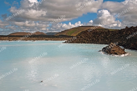 Der S?dwesten Islands, Reykjanes Halbinsel s?dlich von Reykjavik, an der "Blauen Lagune"