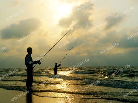 Fishing at twilight