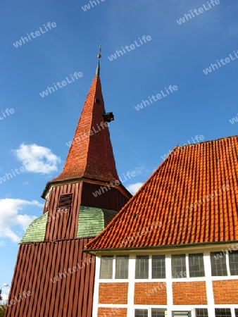 St.Marien-Kirche in Gr?nendeich. Altes Land
