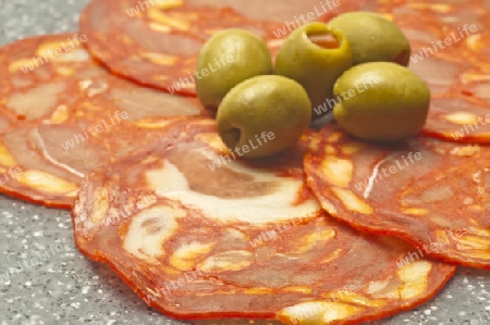 spanische Wurst Chorizo
