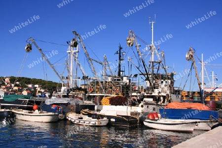 Fischerboote im Hafen von Male Losinj 