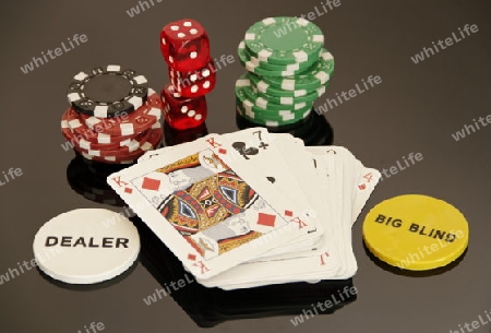 gambling poker in the casino