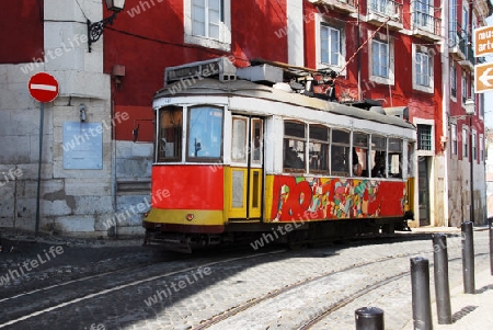 Stra?enbahn in Lissabon