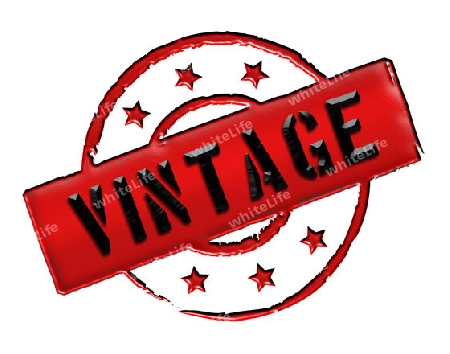 Sign, symbol, stamp or icon for your presentation, for websites and many more named VINTAGE