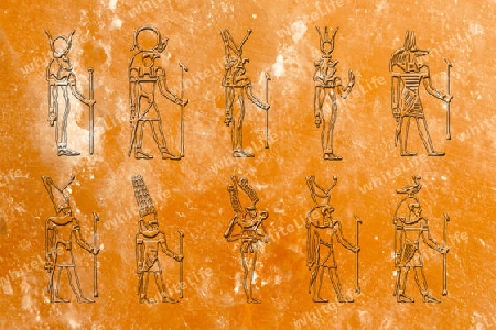 Agypten, Antik, Felszeichnung, egypt, ancient, petroglyph 
