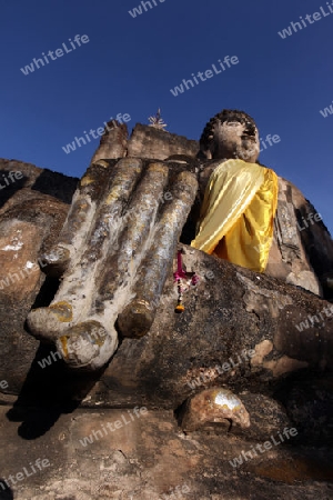 Der Wat Phra Si Ratana Mahathat im Si Satchanalai-Chaliang Historical Park rund 50 Km von Sukhothai in der Provinz Sukhothai im Norden von Thailand in Suedostasien.