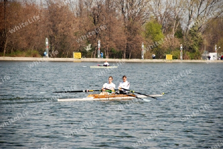 Rowing on  canal Plovdiv