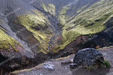 Der S?dwesten Islands, Vulkan-Kulisse in Landmannalaugar