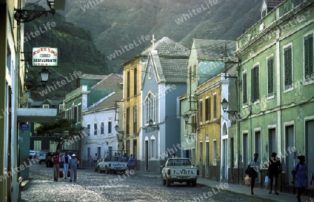 the Town of Ribeira Grande on the Island of Santo Antao in Cape Berde in the Atlantic Ocean in Africa.