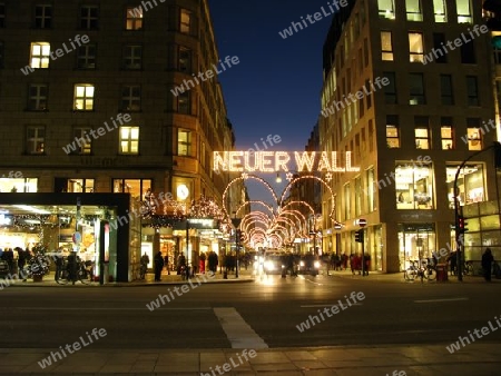 Hamburg in der Weihnachtszeit. Neuer Wall