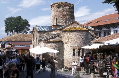 the old town of  Nesebar on the coast of the Black sea in Bulgaria in east Europe.