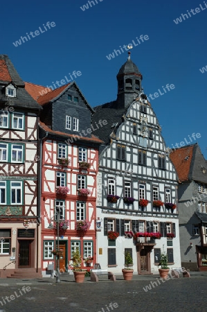 Marktplatz und Rathaus in Butzbach
