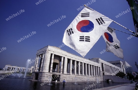 Das Kriegs oder War Memorial in der Hauptstadt Seoul in Suedkorea in Ost Asien.