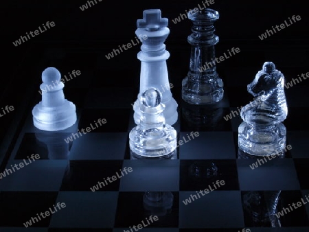 Schachspiel-Glas