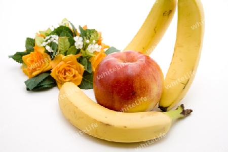 Apfel mit Bananen