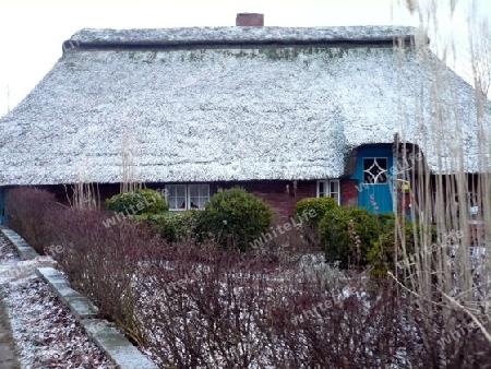  Winter, Altes Haus- Jahrgang1720  