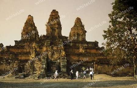 the Pre Rup temple in Angkor at the town of siem riep in cambodia in southeastasia. 