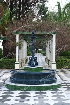 Parkbrunnen in Cadiz, Andalusien
