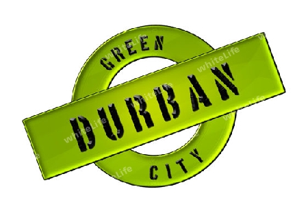 GREEN CITY DURBAN - Zeichen, Symbol, Banner fuer Prospekte, Flyer, Internet, ...