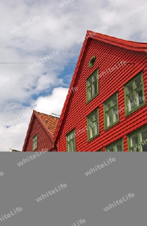 Alte Speicherhaeuser in Bergen