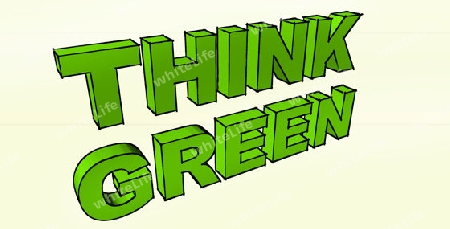 Illustration of a sustainable green thinking as sketch