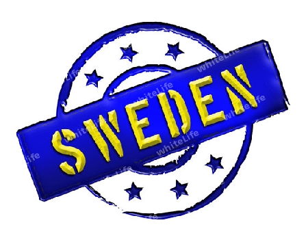 Sign and stamp named SWEDEN for your presentation, for websites and many more.