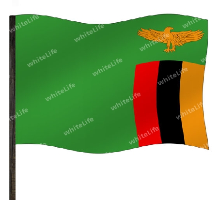 Fahne Sambia