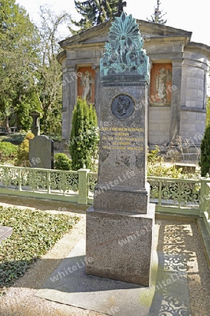Ehrengrab des Architekten Karl Friedrich Schinkel ,  Dorotheenstaedtischer Friedhof, Berlin Mitte, Deutschland, Europa