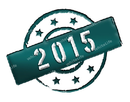 Sign and stamp named 2015 for your presentation, for websites and many more.