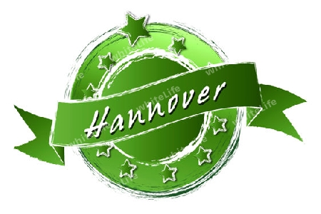 HANNOVER - Banner, Logo, Symbol im Royal Grunge Style fuer Praesentationen, Flyer, Prospekte, Internet,...
