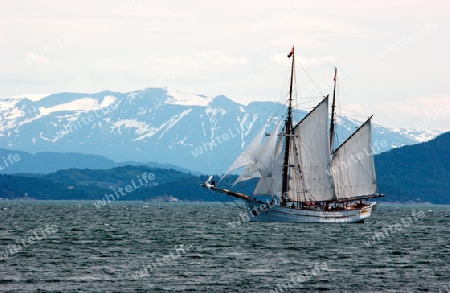 Segelschiff vor Norwegischer K?ste