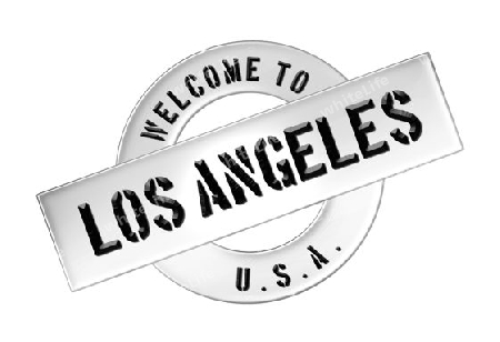 Illustration of WELCOME TO LOS ANGELES as Banner for your presentation, website, inviting...