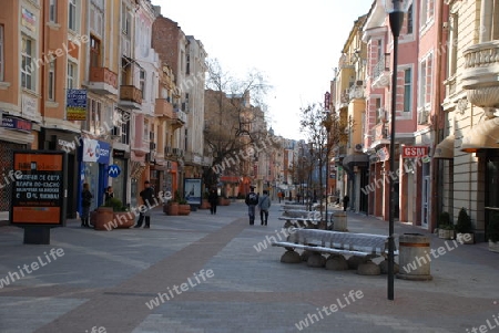 Main street  in Plovdiv