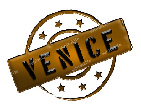 Sign and stamp for your presentation, for websites and many more named Venice