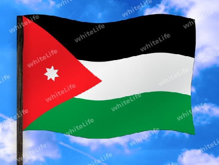 Fahne Jordanien