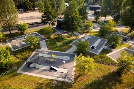 Rosenpark Oschatz mit Minigolfplatz