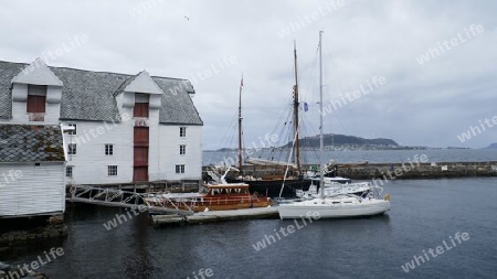 Hafen in Alesund, Norwegen