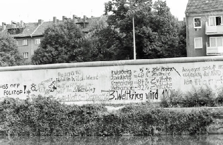 Berliner Mauer in den 80er Jahren