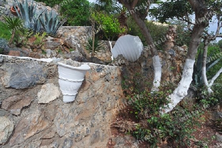 Mediterrane Gartenmauer
