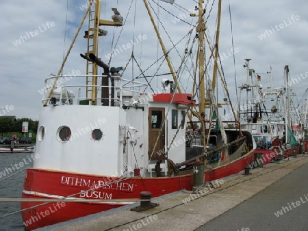 Fischerboote in B?sum, Schleswig-Holstein