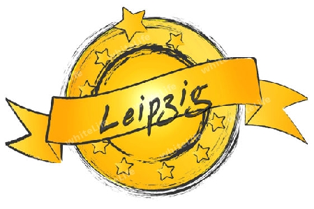 LEIPZIG - Banner, Logo, Symbol im Royal Grunge Style fuer Praesentationen, Flyer, Prospekte, Internet,...