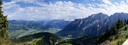 Panorama Salzburger Land von Bayern aus