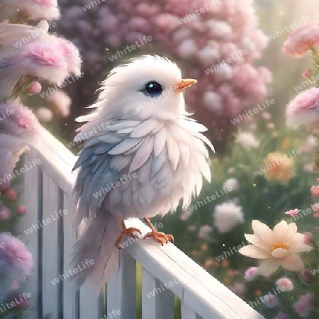 Weißes vogel