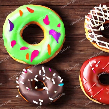 bunte Donuts