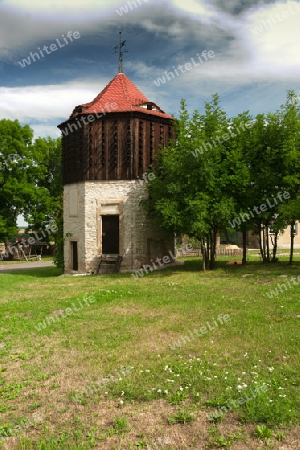 Taubenturm im Kloster Posa bei Zeitz, Sachsen-Anahlt, Deutschland